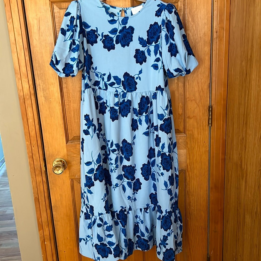 Formal Floral Midi Dress